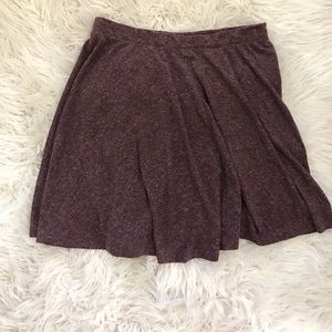 Topshop Burgundy mini-skirt